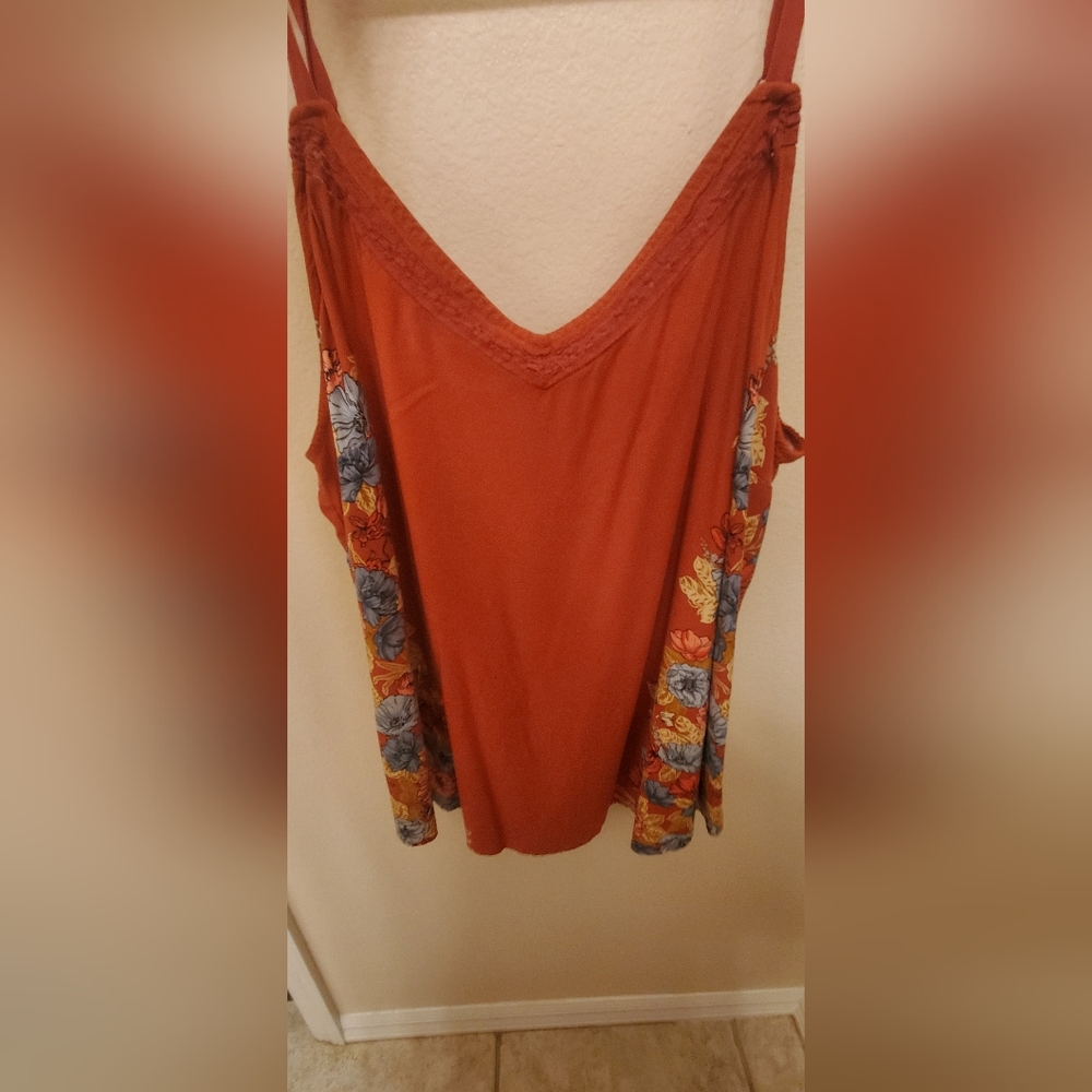 Flowy Rust Orange Tank